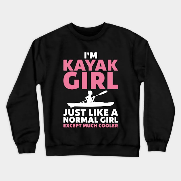 i'm kayak girl Crewneck Sweatshirt by fabecco